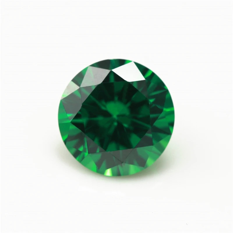 Round Colored Cubic Zirconia Loose Stone