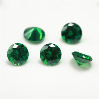 Round Colored Cubic Zirconia Loose Stone