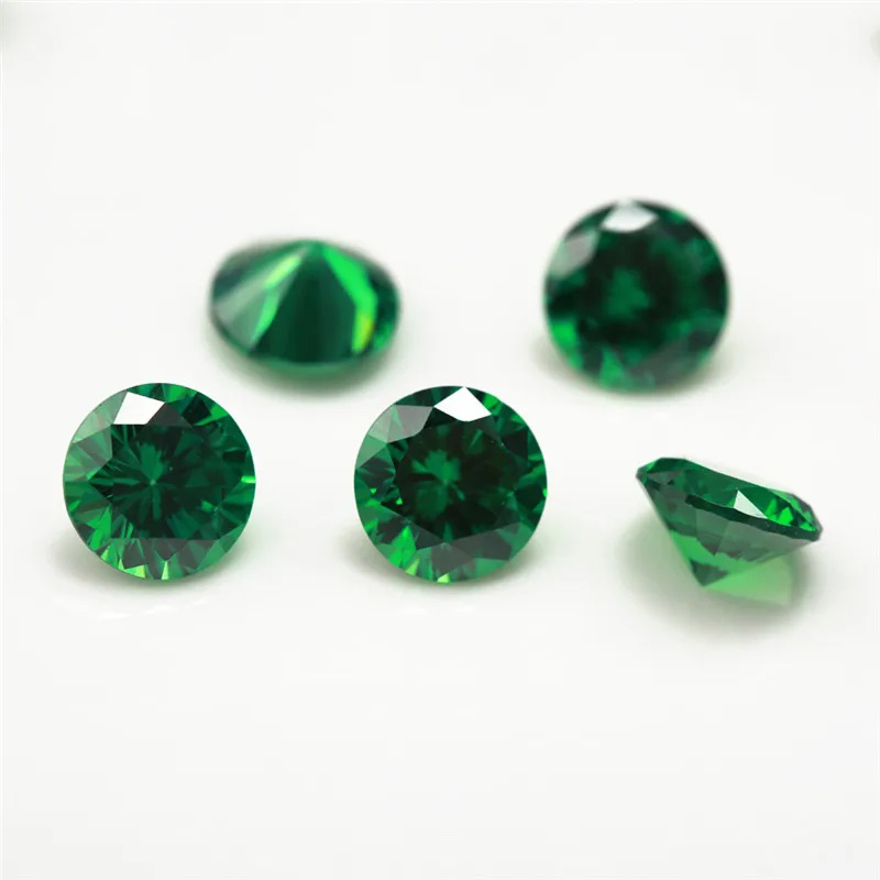 Round Colored Cubic Zirconia Loose Stone