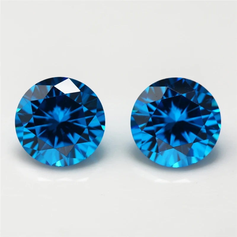 Round Colored Cubic Zirconia Loose Stone