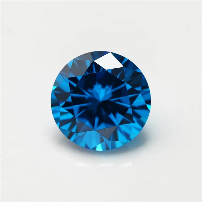 Round Colored Cubic Zirconia Loose Stone