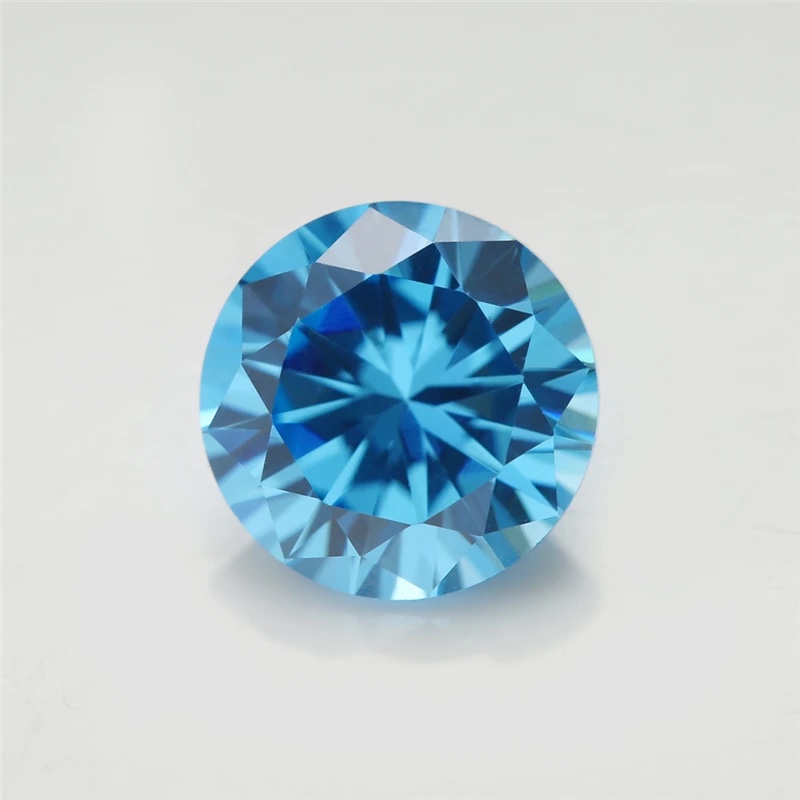 Round Colored Cubic Zirconia Loose Stone