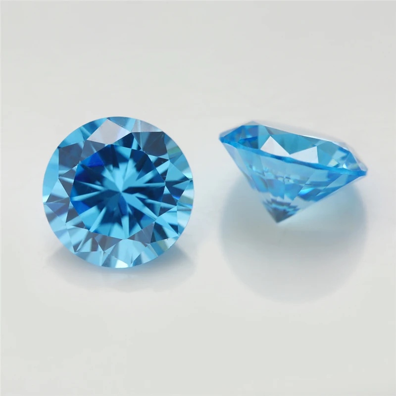 Round Colored Cubic Zirconia Loose Stone