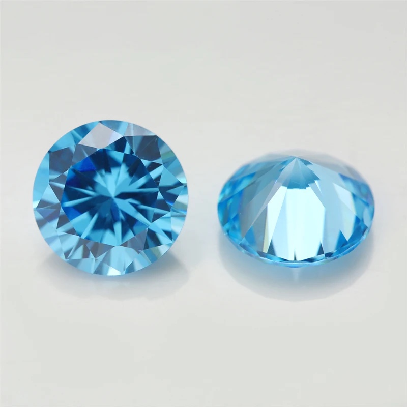 Round Colored Cubic Zirconia Loose Stone