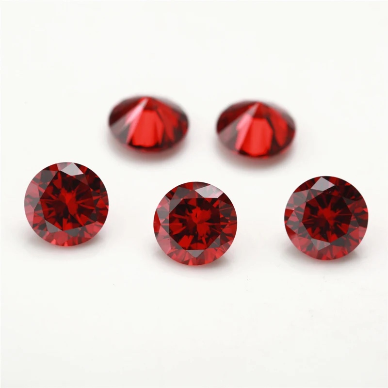 Round Colored Cubic Zirconia Loose Stone