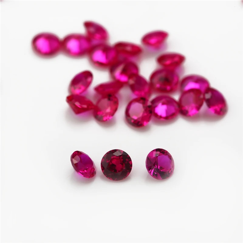 Round Colored Cubic Zirconia Loose Stone
