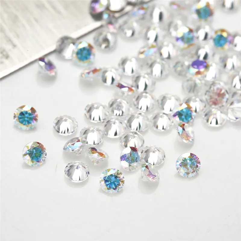 Round Colored Cubic Zirconia Loose Stone
