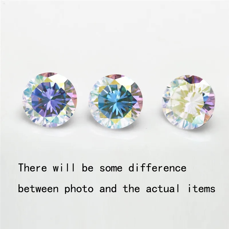 Round Colored Cubic Zirconia Loose Stone