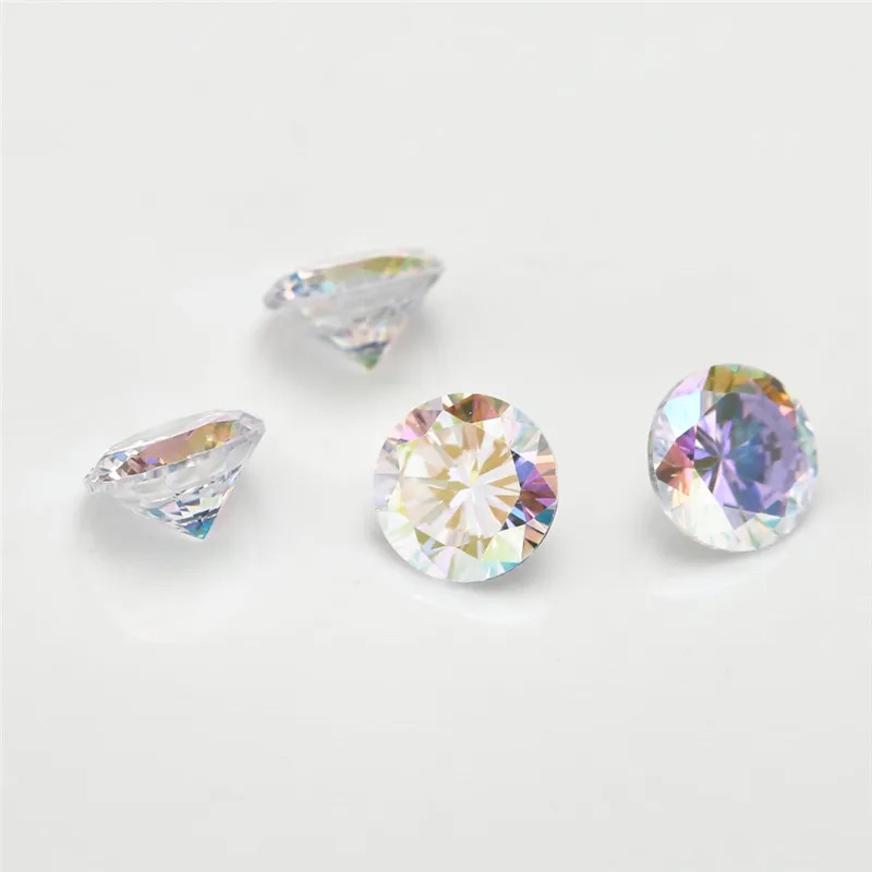 Round Colored Cubic Zirconia Loose Stone