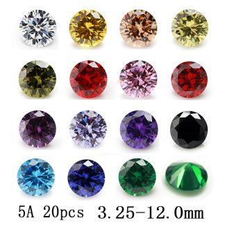 Round White Cubic Zirconia Loose Stone