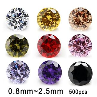Round White Cubic Zirconia Loose Stone