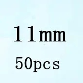 Round White Cubic Zirconia White 11mm 50pcs Loose Stone