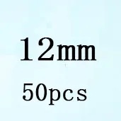 Round White Cubic Zirconia White 12mm 50pcs Loose Stone