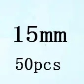 Round White Cubic Zirconia White 15mm 50pcs Loose Stone