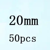 Round White Cubic Zirconia White 20mm 50pcs Loose Stone