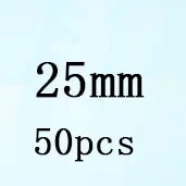 Round White Cubic Zirconia White 25mm 50pcs Loose Stone
