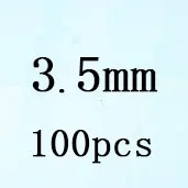 Round White Cubic Zirconia White 3 5mm 100pcs Loose Stone