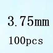 Round White Cubic Zirconia White 3 75mm 100pcs Loose Stone