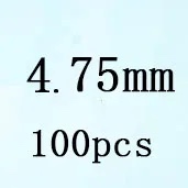 Round White Cubic Zirconia White 4 75mm 100pcs Loose Stone