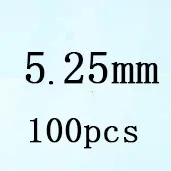 Round White Cubic Zirconia White 5 25mm 100pcs Loose Stone