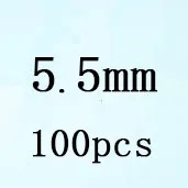 Round White Cubic Zirconia White 5 5mm 100pcs Loose Stone