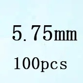 Round White Cubic Zirconia White 5 75mm 100pcs Loose Stone