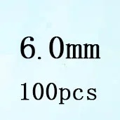 Round White Cubic Zirconia White 6 0mm 100pcs Loose Stone