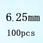 Round White Cubic Zirconia White 6 25mm 100pcs Loose Stone
