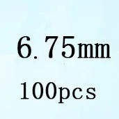 Round White Cubic Zirconia White 6 75mm 100pcs Loose Stone