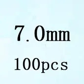 Round White Cubic Zirconia White 7 0mm 100pcs Loose Stone
