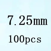 Round White Cubic Zirconia White 7 25mm 100pcs Loose Stone
