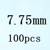 Round White Cubic Zirconia White 7 75mm 100pcs Loose Stone
