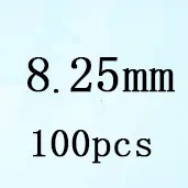 Round White Cubic Zirconia White 8 25mm 100pcs Loose Stone