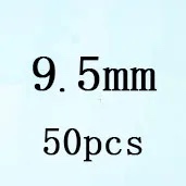 Round White Cubic Zirconia White 9 5mm 50pcs Loose Stone