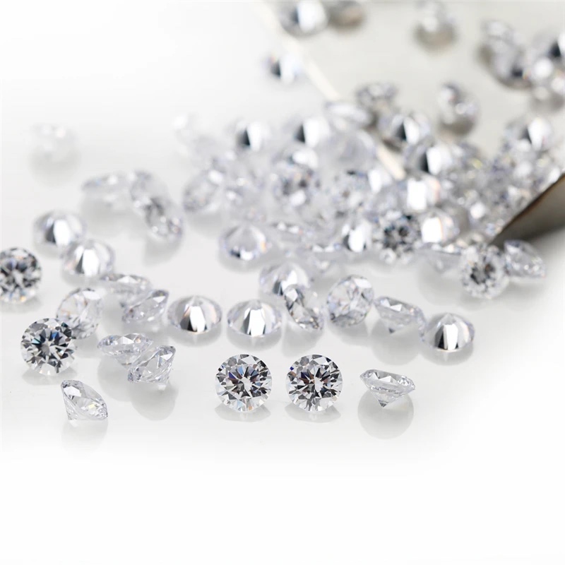 Round White Cubic Zirconia Loose Stone