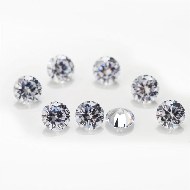Round White Cubic Zirconia Loose Stone