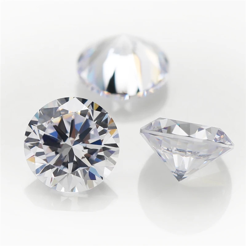 Round White Cubic Zirconia Loose Stone