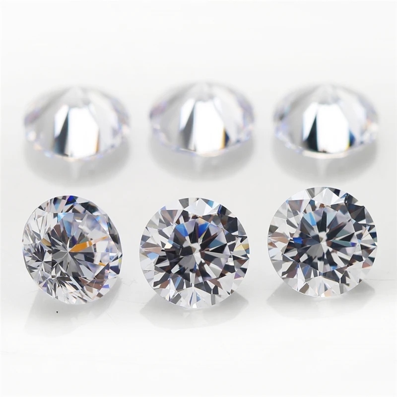 Round White Cubic Zirconia Loose Stone