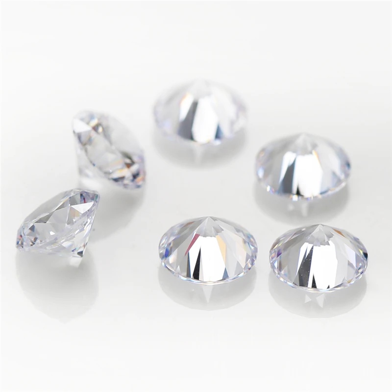 Round White Cubic Zirconia Loose Stone
