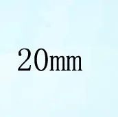 Round White Cubic Zirconia White 20mm 50pcs Loose Stone