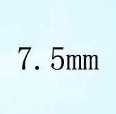 Round White Cubic Zirconia White 7 5mm 50pcs Loose Stone