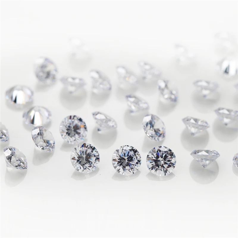 Round White Cubic Zirconia Loose Stone