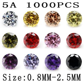 Round White Cubic Zirconia Loose Stone