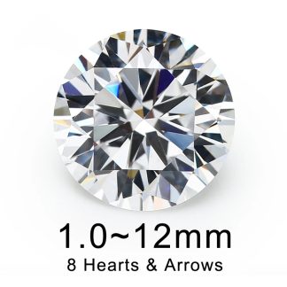 Round White Cubic Zirconia Loose Stone