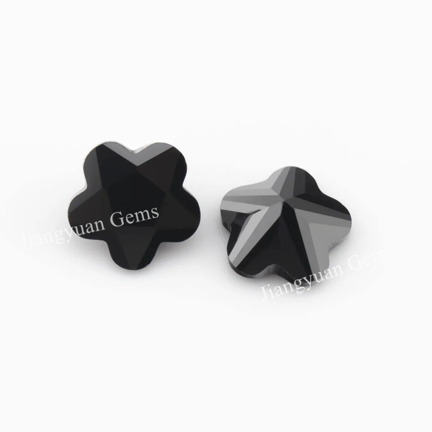 Special Cut Colored Cubic Zirconia Black Loose Stone