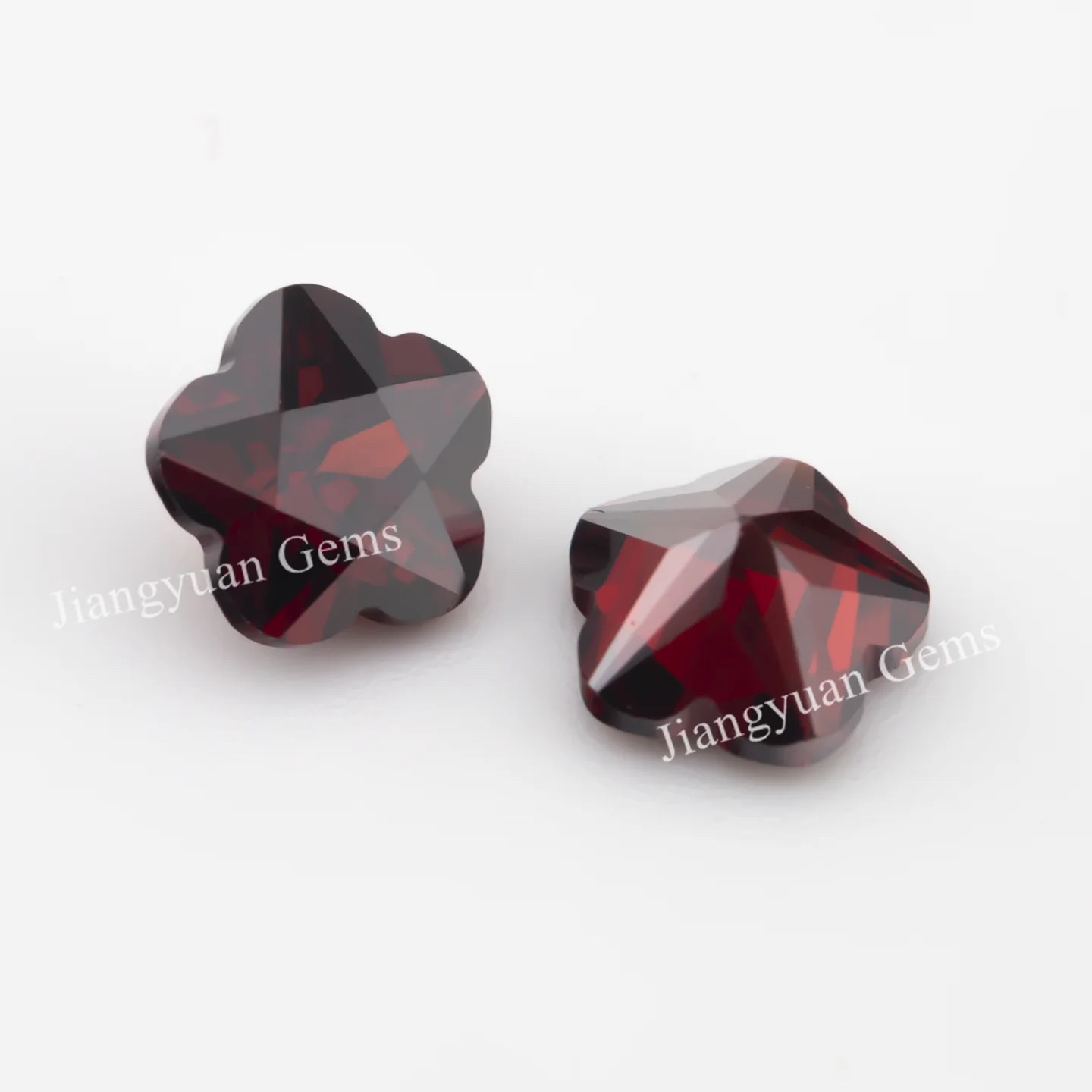 Special Cut Colored Cubic Zirconia Garnet Loose Stone
