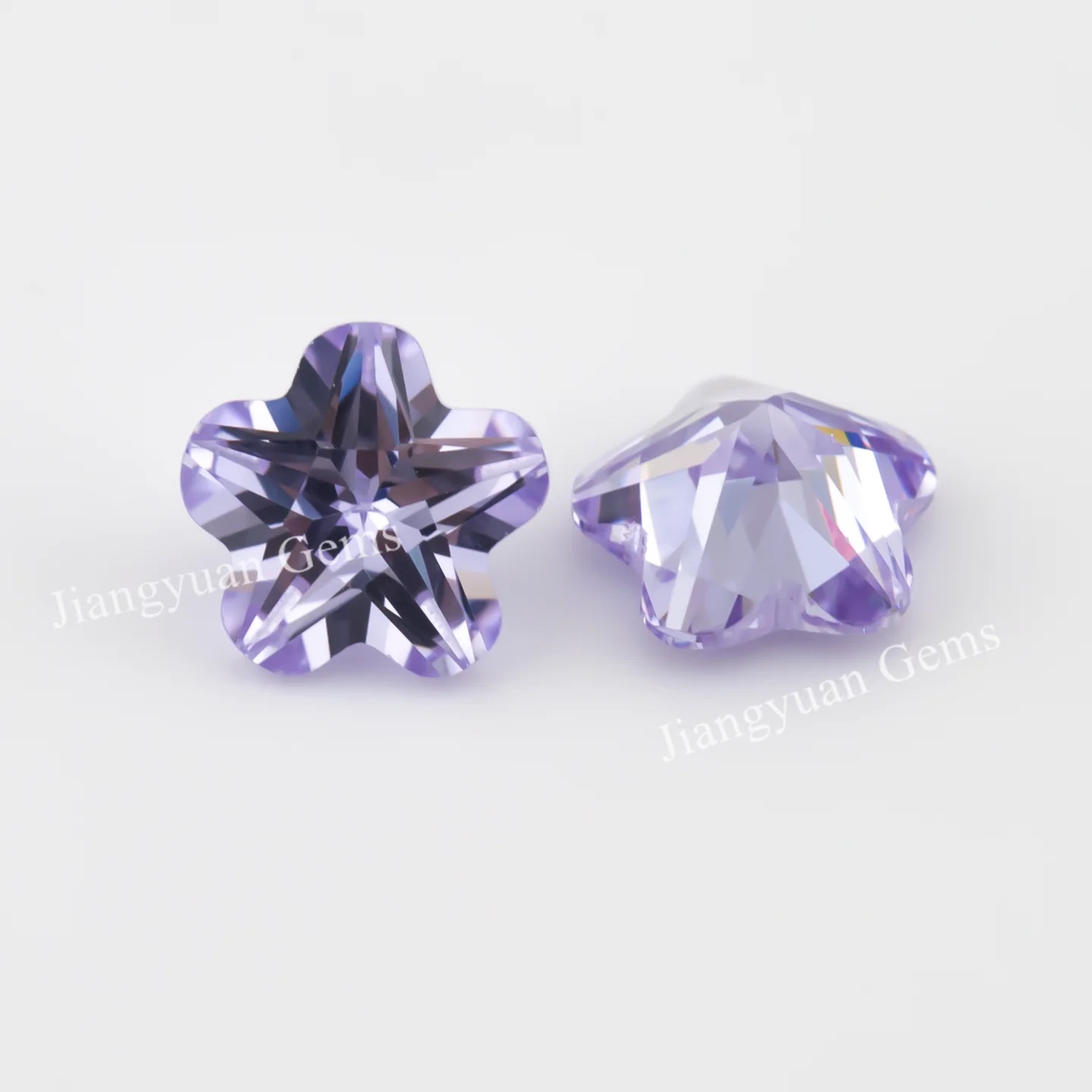 Special Cut Colored Cubic Zirconia Lavender Loose Stone