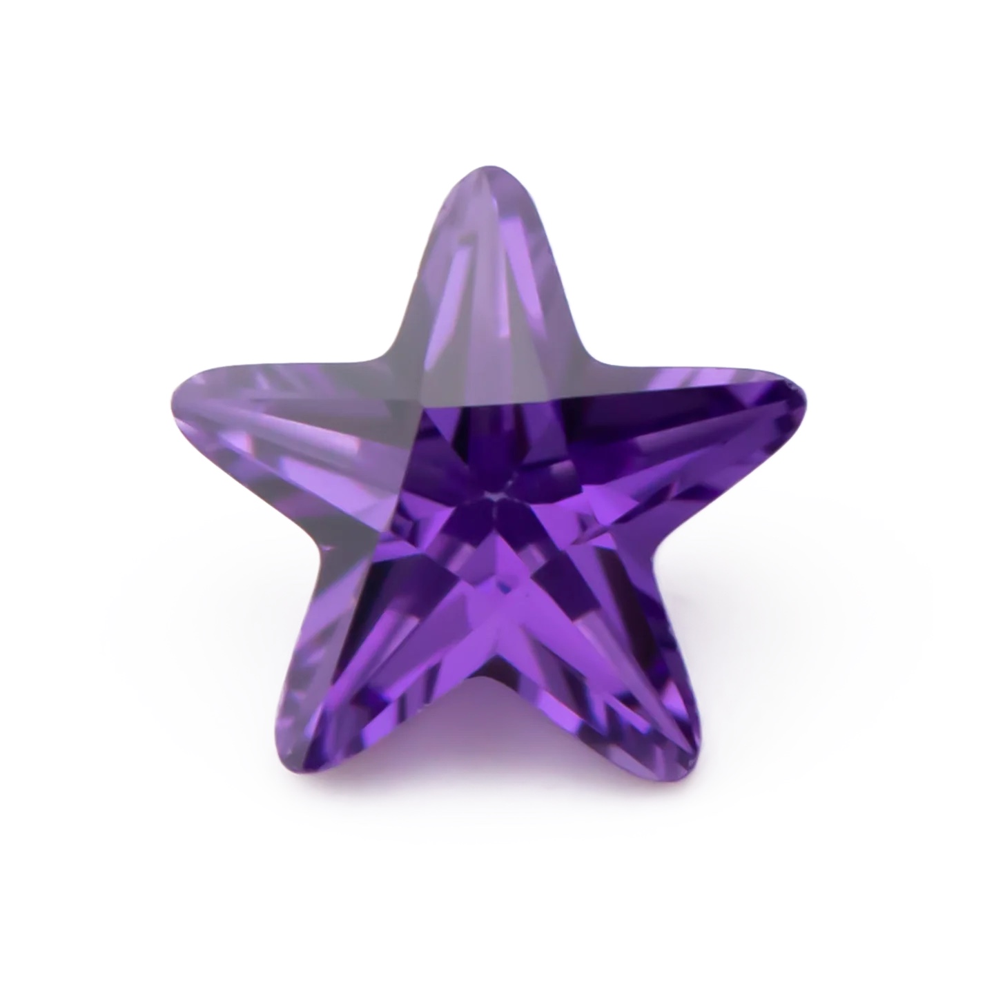 Special Cut Colored Cubic Zirconia Amethyst Loose Stone