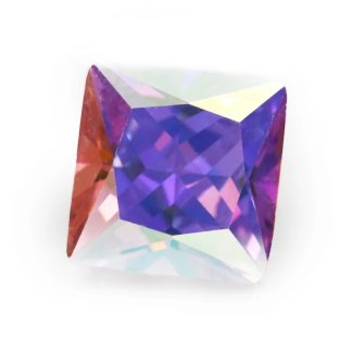 Square Cushion Colored Cubic Zirconia Loose Stone