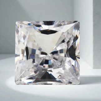 Square Cushion White Cubic Zirconia Loose Stone
